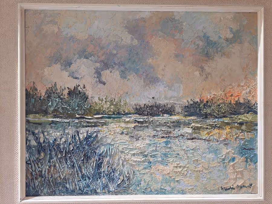 Famous South African Impasto style artist Martin Burnett half price sale